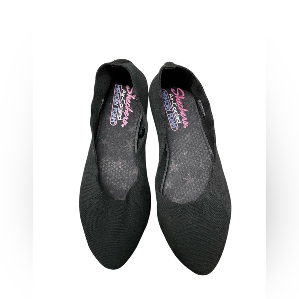 Skechers Black Air-Cooled Memory Foam Knit Slip-Ons Size 7.5 BRAND NEW
